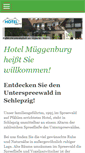 Mobile Screenshot of hotel-mueggenburg-spreewald.de