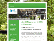 Tablet Screenshot of hotel-mueggenburg-spreewald.de